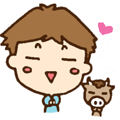 [LINEスタンプ] FrungFringMan And The Cow