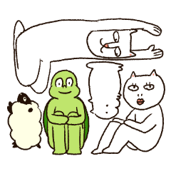 [LINEスタンプ] すこやかアニマル’sの画像（メイン）