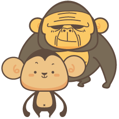 [LINEスタンプ] Monkey ＆ KingKong