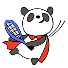 [LINEスタンプ] パンダのラケットlife