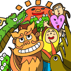[LINEスタンプ] うちなー言葉と愉快な仲間達