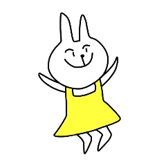 [LINEスタンプ] 小さな黄色いウサギさん。