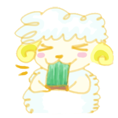 [LINEスタンプ] Naughty sheep - with love and courage