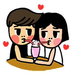 [LINEスタンプ] We are in LOVE