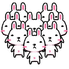 [LINEスタンプ] QQQQQ Cute Bunny