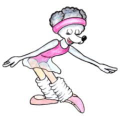 [LINEスタンプ] バレエダンサーを夢みるプードルと仲間たち