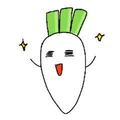 [LINEスタンプ] DAIKON RADISH