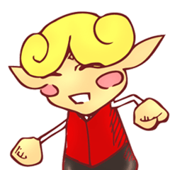 [LINEスタンプ] little boy cartoon