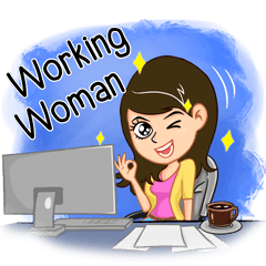 [LINEスタンプ] Minty- Lovely working womanの画像（メイン）