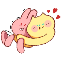 [LINEスタンプ] なかいいふたり
