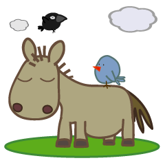 [LINEスタンプ] The horse's SAFARI