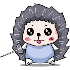 [LINEスタンプ] Foil(little hedgehog)