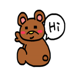 [LINEスタンプ] 落書きくまさん