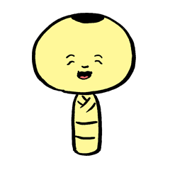 [LINEスタンプ] ヘンテコこけし達