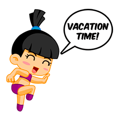 [LINEスタンプ] Vacation time