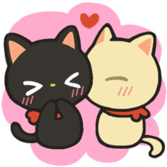 [LINEスタンプ] 子猫のみーにゃんとむーにゃん