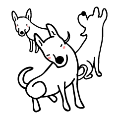 [LINEスタンプ] Live with Dogs part.9