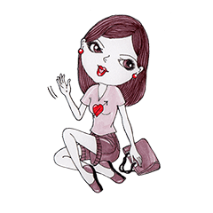 [LINEスタンプ] Ploy the office girl