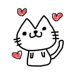 [LINEスタンプ] しろねこクルクル