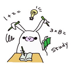 [LINEスタンプ] だんごうさぎ