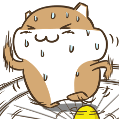 [LINEスタンプ] a hamster daily conversation