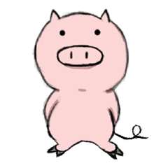 [LINEスタンプ] I'm a Pig