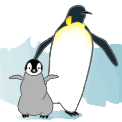 [LINEスタンプ] ～ペンギンの頃に～の画像（メイン）