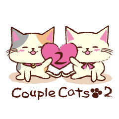 [LINEスタンプ] Couple Cat(夫婦ねこ)パート2の画像（メイン）
