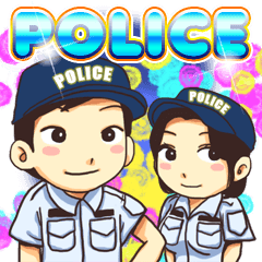 [LINEスタンプ] POLICEの画像（メイン）