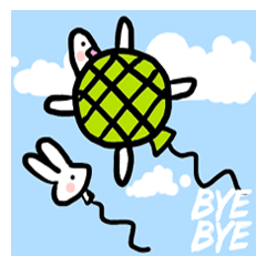 [LINEスタンプ] Tortoise and hare