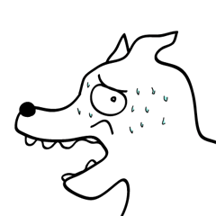 [LINEスタンプ] 黒犬「KUROKEN」