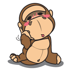 [LINEスタンプ] Little Gorilla