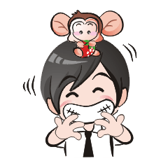 [LINEスタンプ] PO ＆ Saruhaha