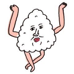 [LINEスタンプ] お残し白米さん