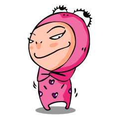 [LINEスタンプ] Ying Pink and Boy friend (Chay Kob)