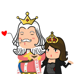 [LINEスタンプ] King ＆ Queen Loverの画像（メイン）