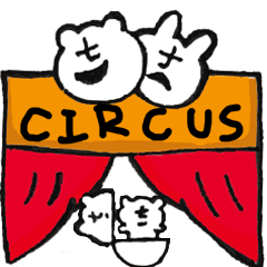[LINEスタンプ] Ciircus Rabbit＆Bear