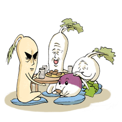 [LINEスタンプ] Enjoy Daikon
