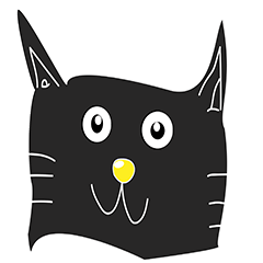 [LINEスタンプ] 黒猫 ナナウの画像（メイン）