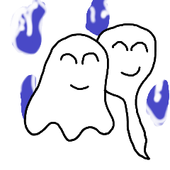 [LINEスタンプ] What the ghost