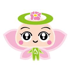 [LINEスタンプ] かわいい花の天使のキャラクター