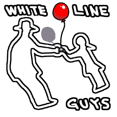 [LINEスタンプ] 白い線な奴