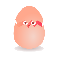 [LINEスタンプ] pink little chick ' googgai '