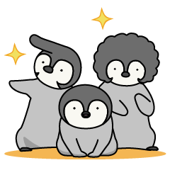 [LINEスタンプ] 皇帝ペンギンのヒナたちの画像（メイン）