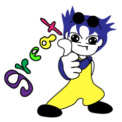 [LINEスタンプ] BomBlue