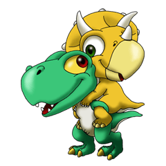 [LINEスタンプ] Q Dinosaur Family-T Rex English version