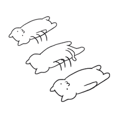 [LINEスタンプ] だらだらねこ