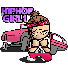 [LINEスタンプ] HIPHOP GIRL 1