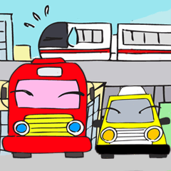 [LINEスタンプ] traffic cartoonの画像（メイン）