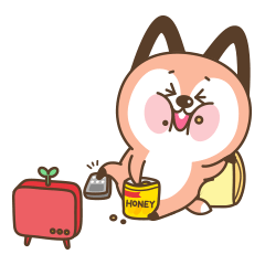 [LINEスタンプ] Lazy Fox